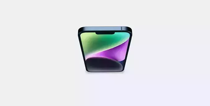 iPhone14 Plus Black Low-poly 3D model