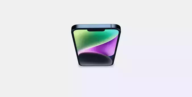 iPhone14 Plus Navy Black Low-poly 3D model