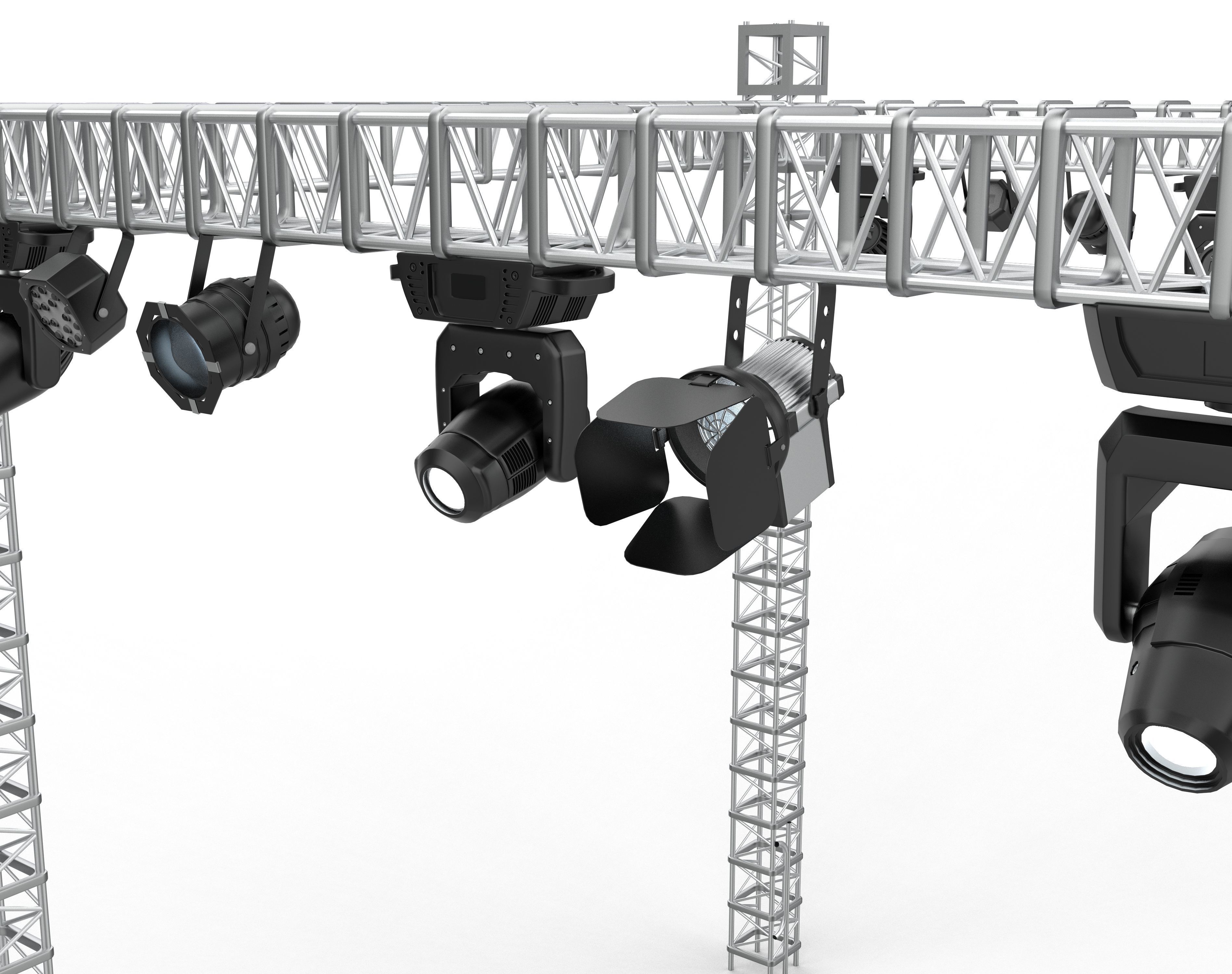 stage light set 3D model_6