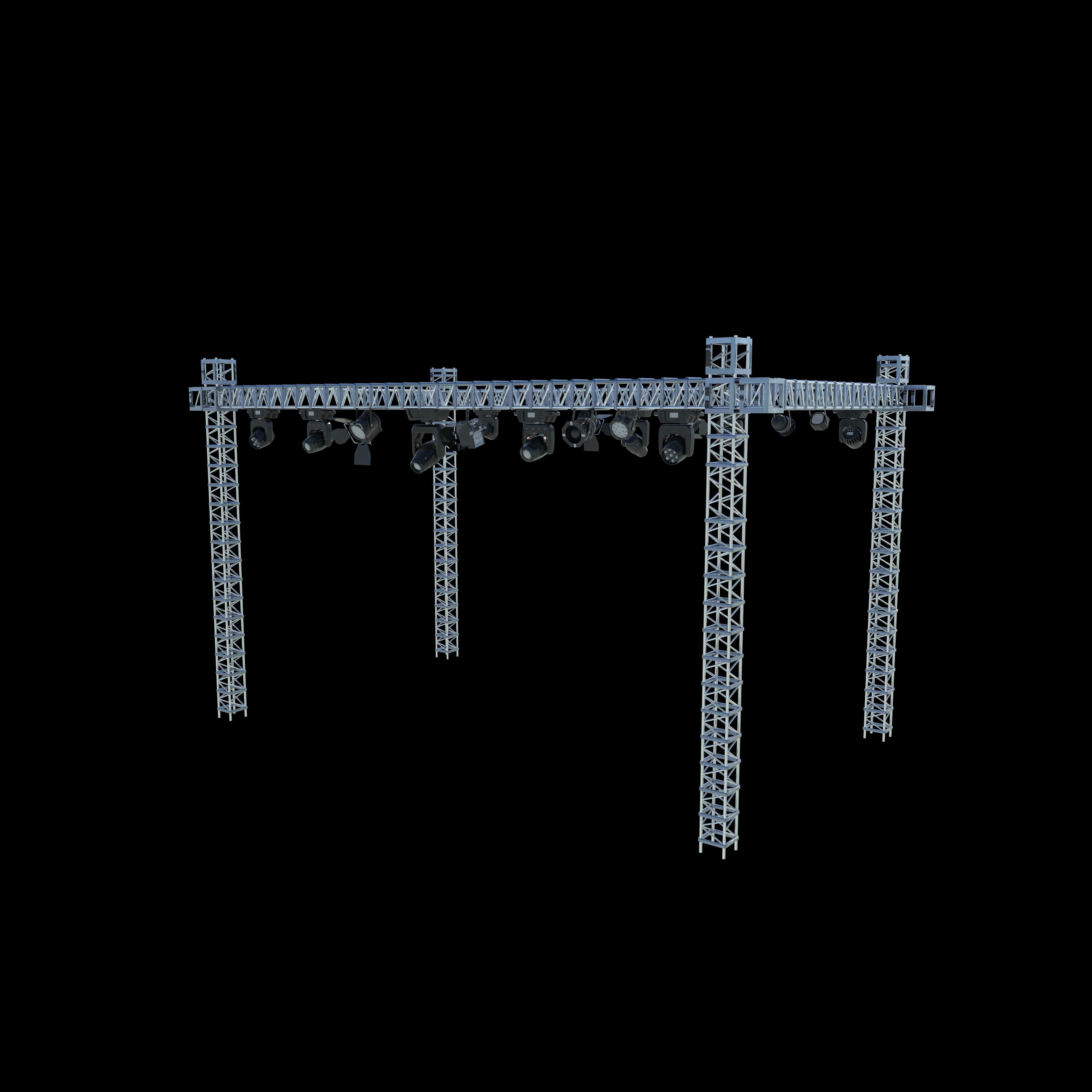 stage light set 3D model_10