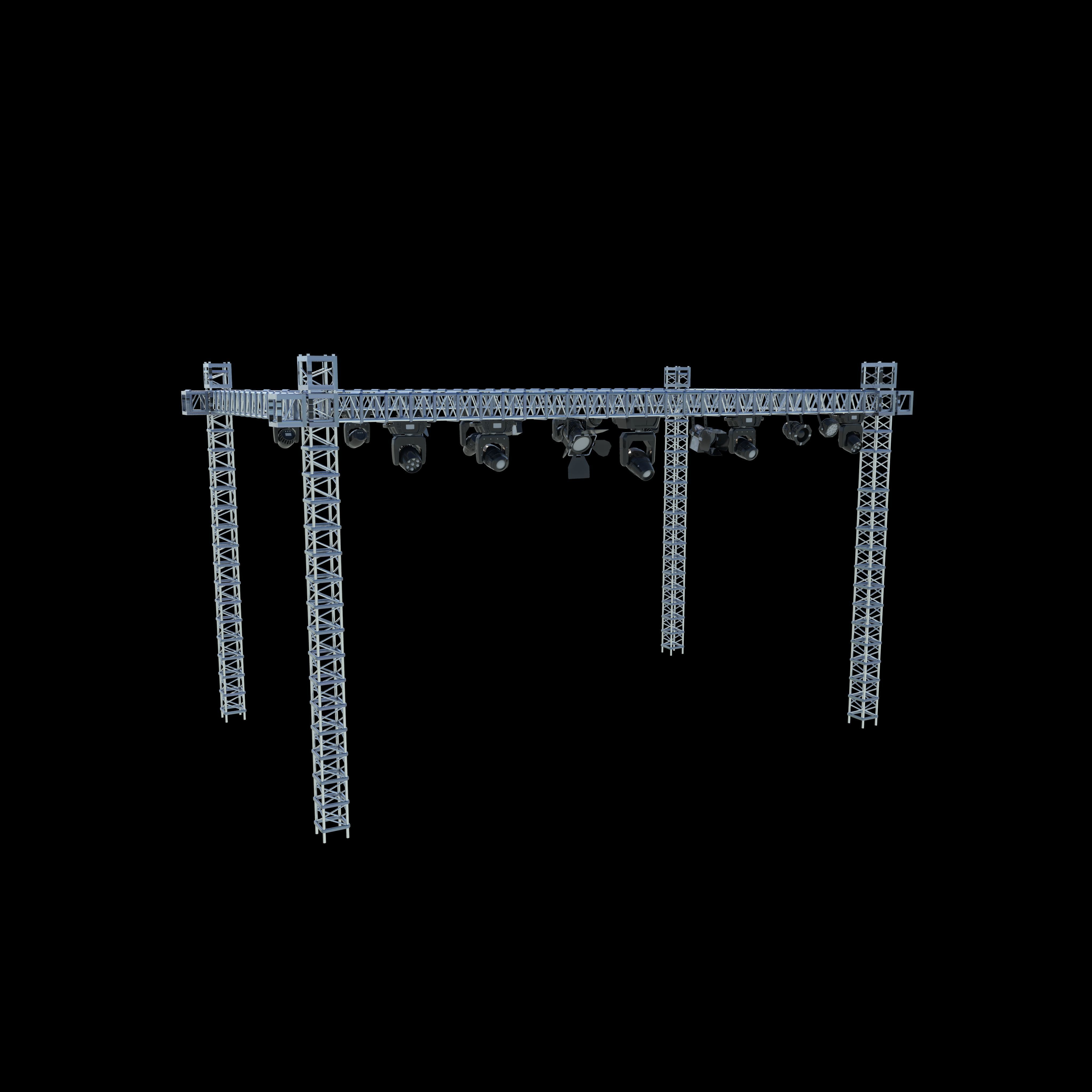 stage light set 3D model_12
