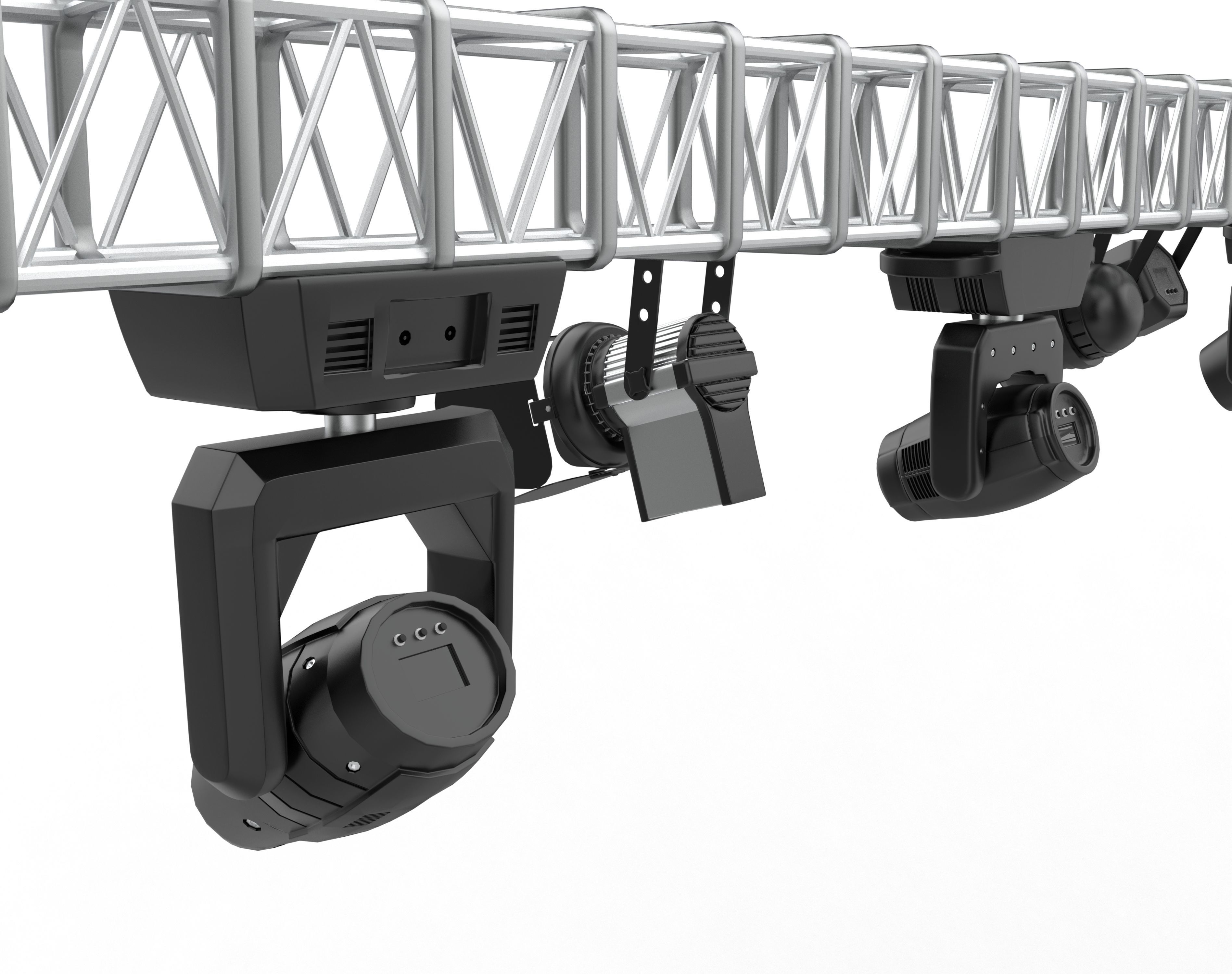 stage light set 3D model_7