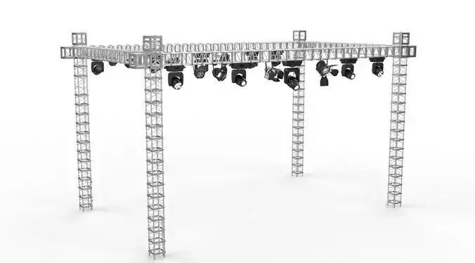 stage light set 3D model