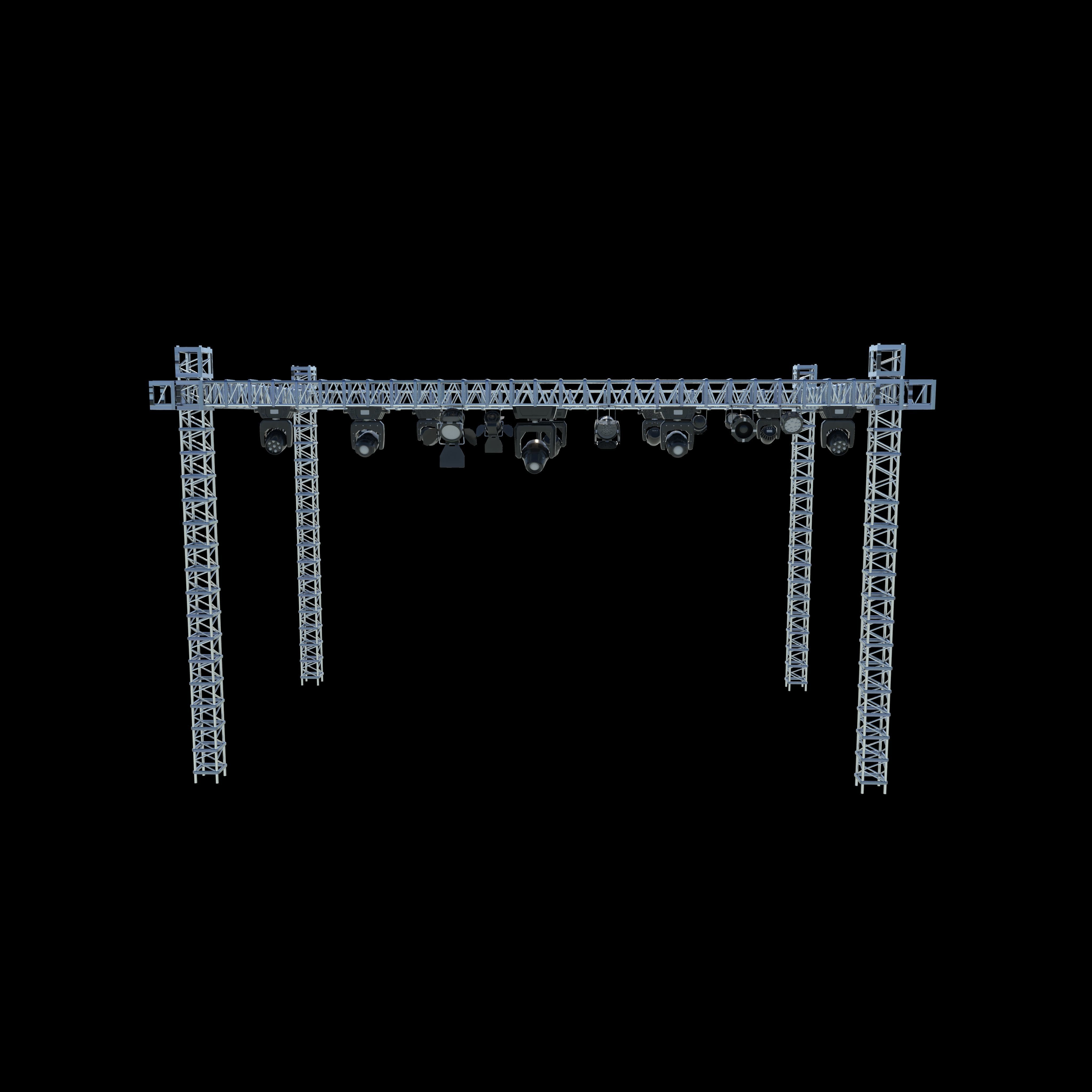 stage light set 3D model_11