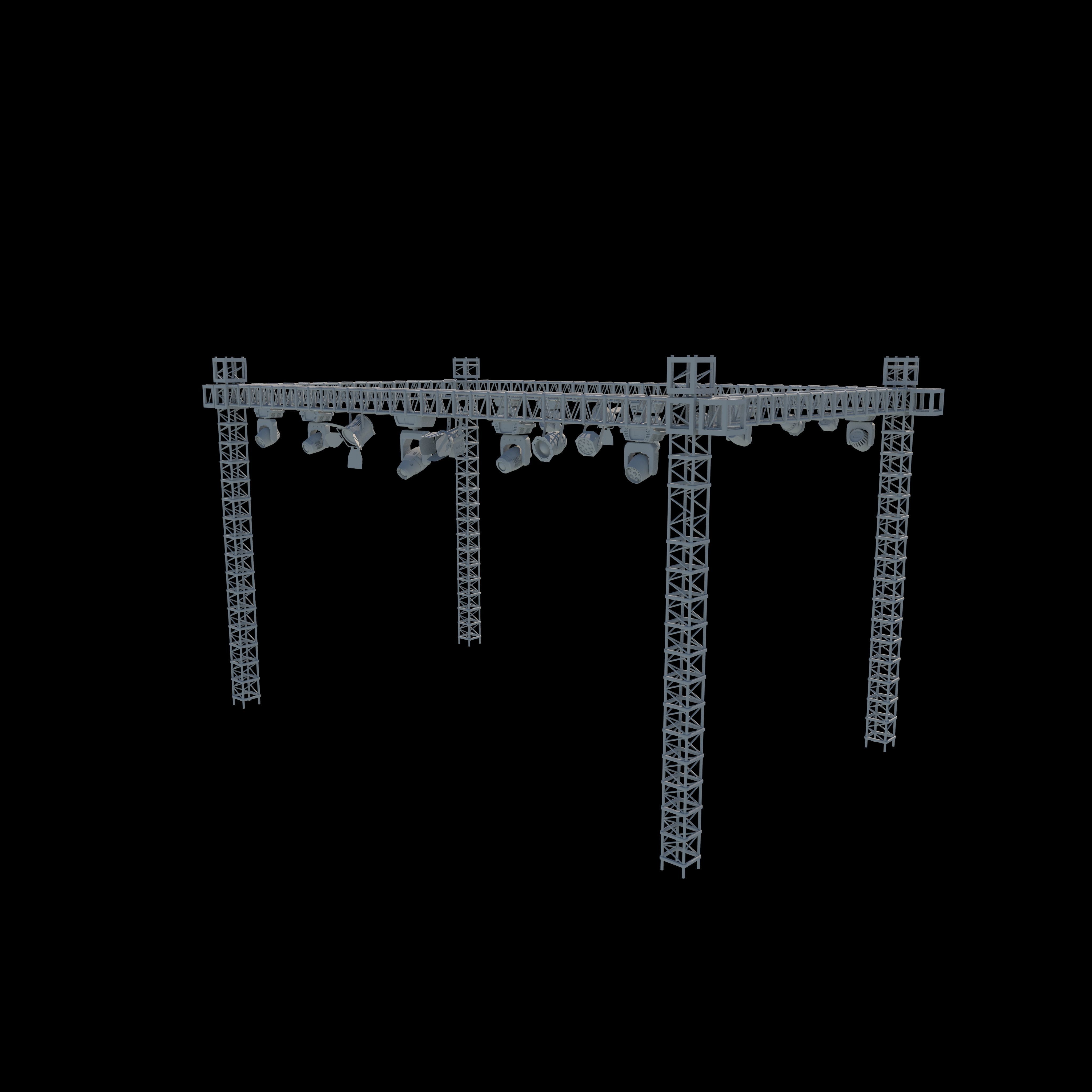 stage light set 3D model_9