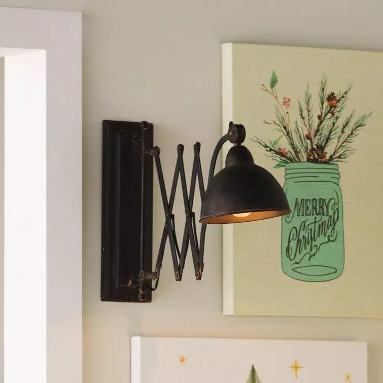 Orofino Iron Swing Arm Sconce 3D model_0