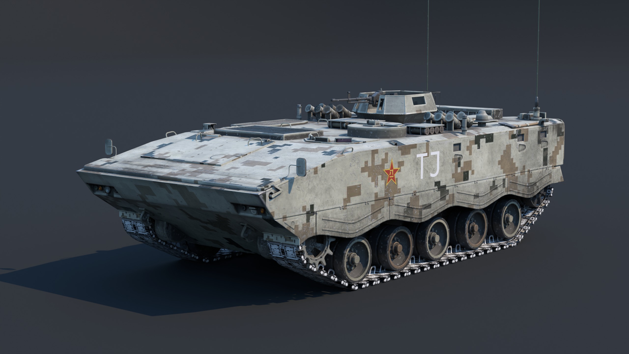 ZSD-89A APC Low-poly 3D model_7