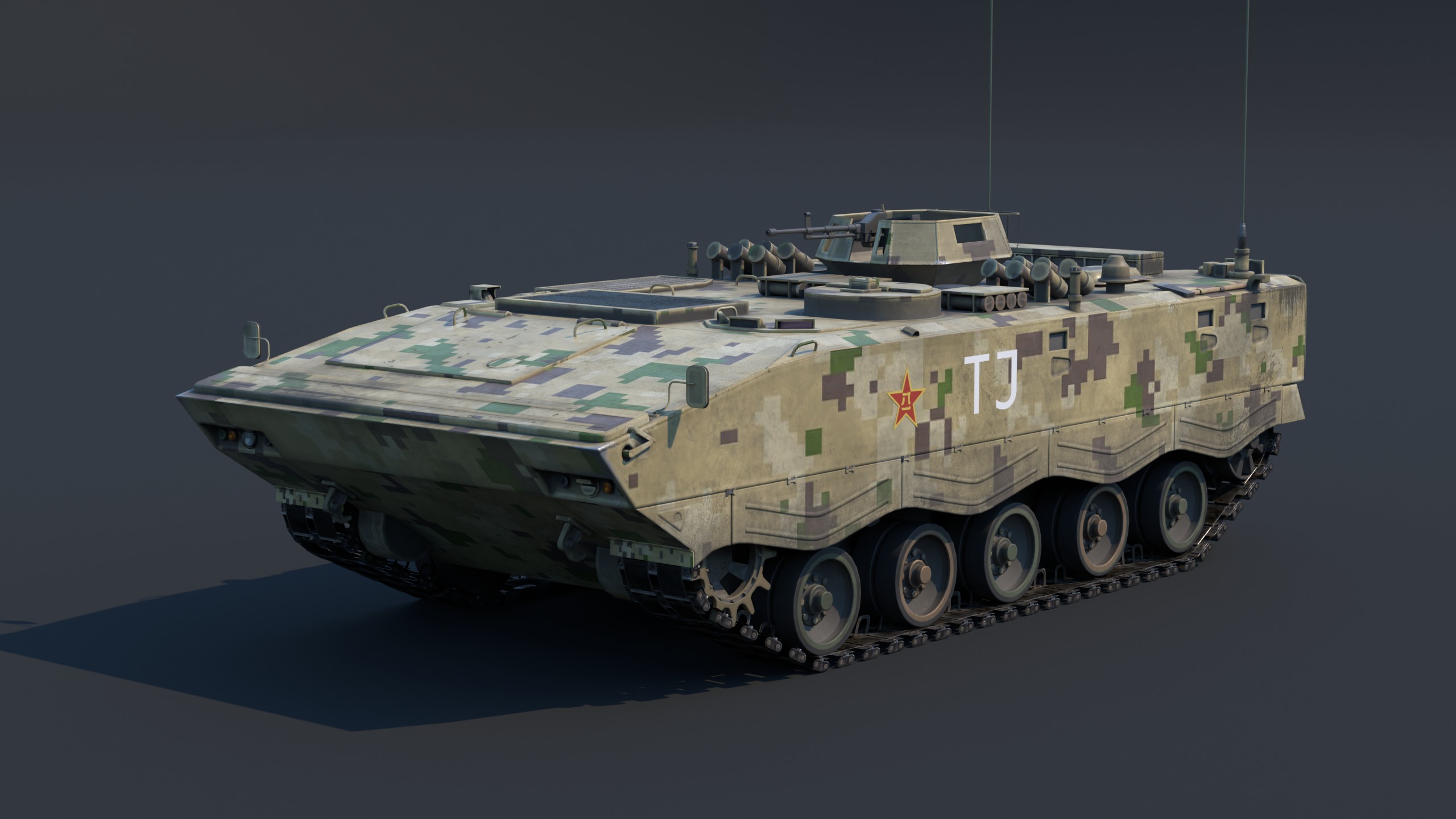 ZSD-89A APC Low-poly 3D model_5