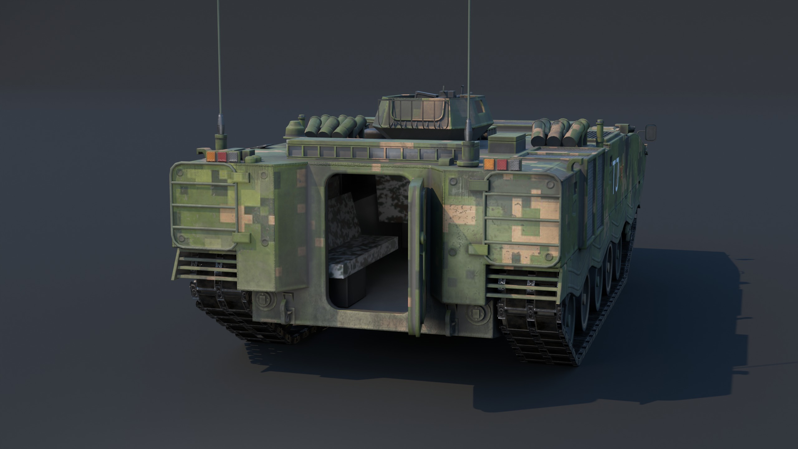 ZSD-89A APC Low-poly 3D model_1