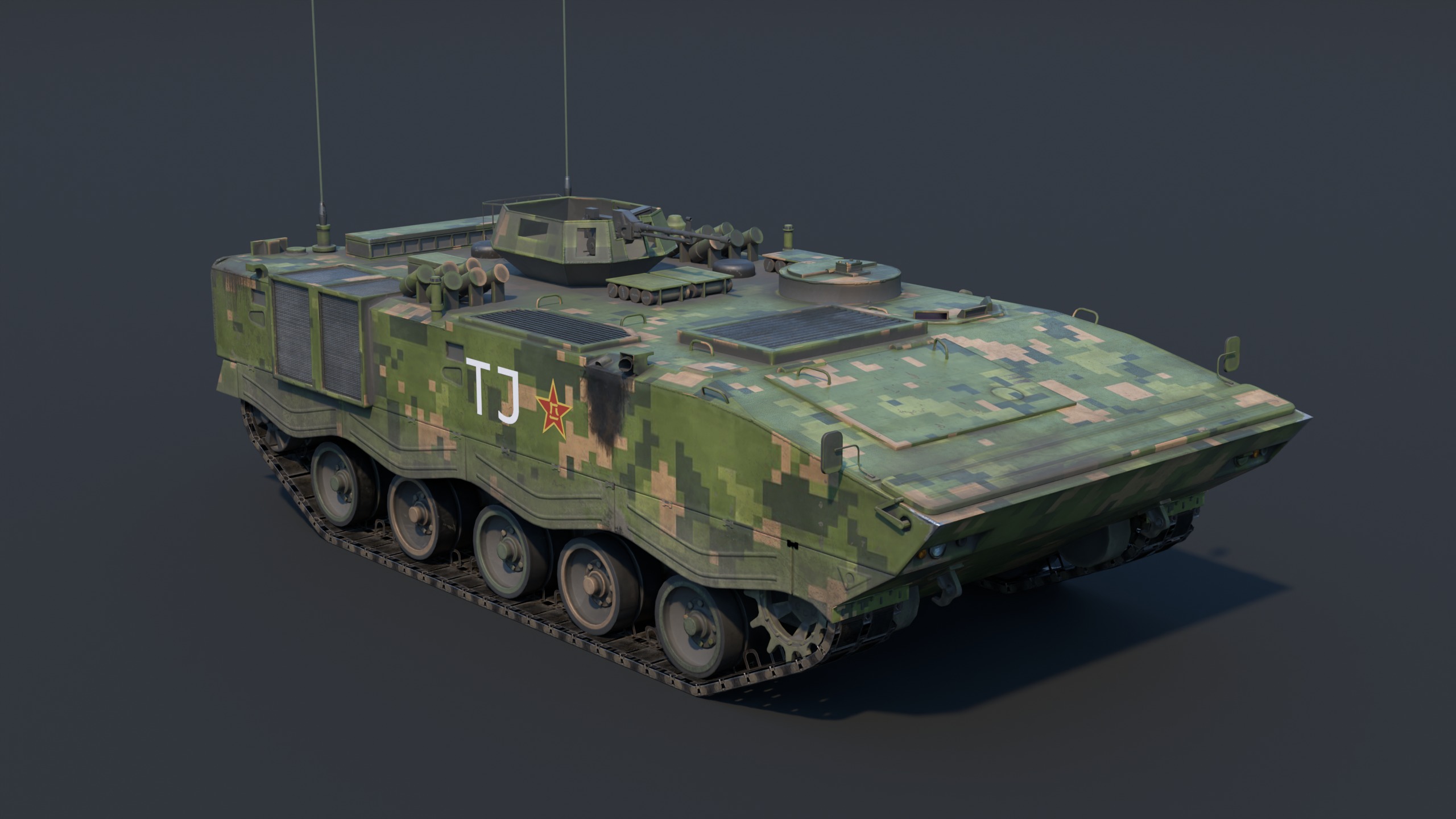 ZSD-89A APC Low-poly 3D model_2