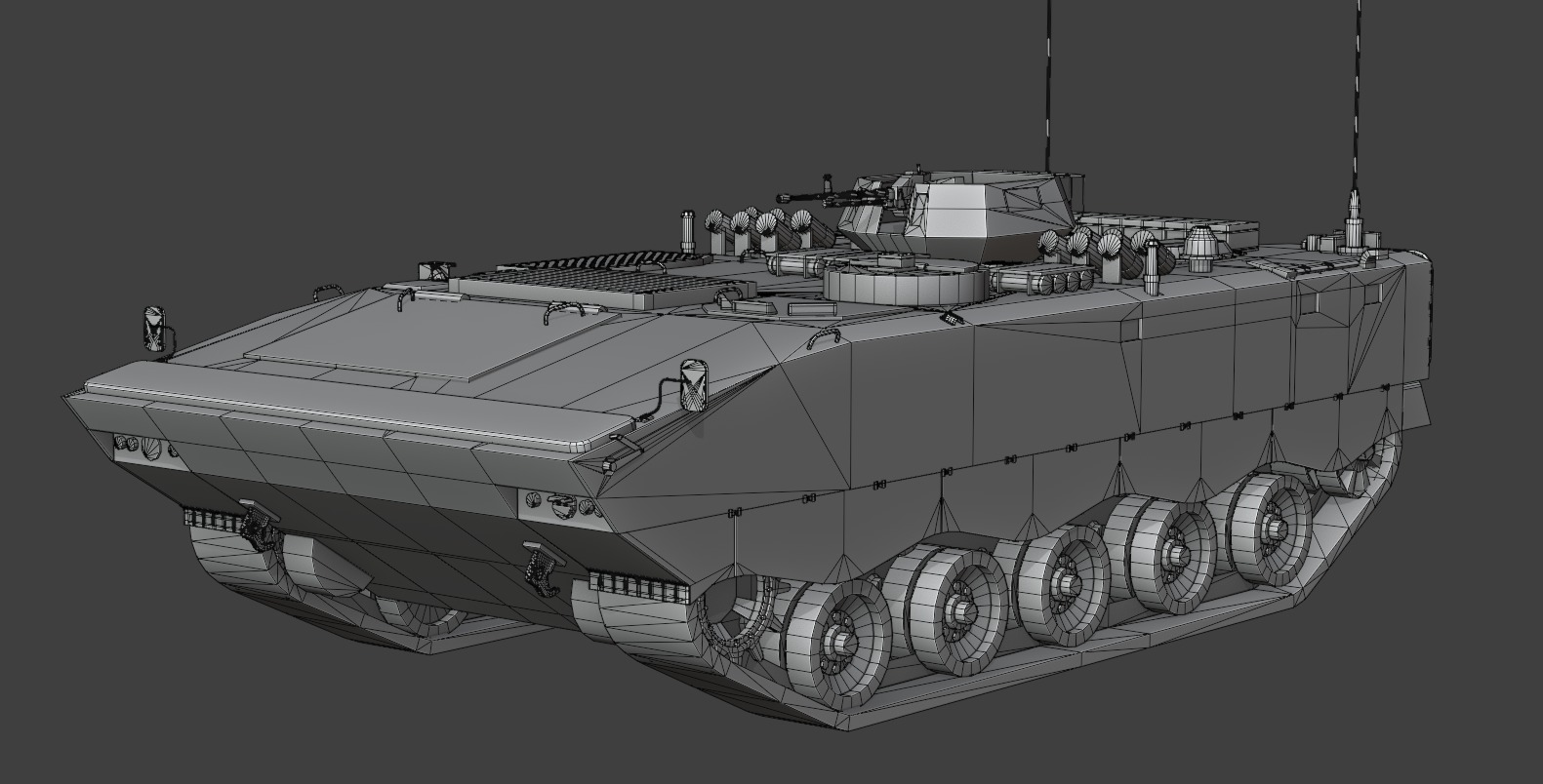 ZSD-89A APC Low-poly 3D model_11