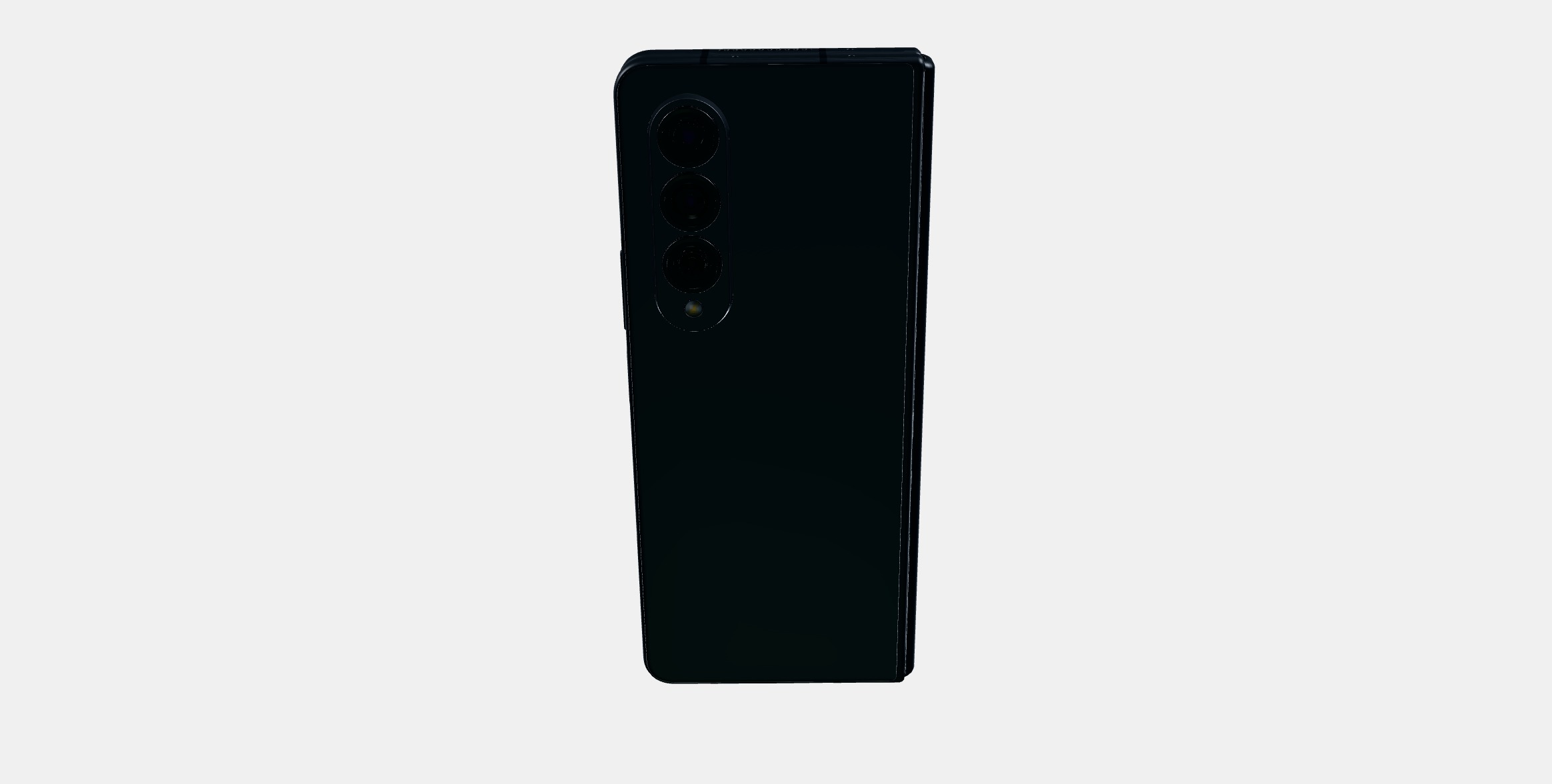 Samsung Galaxy Z Fold4 Black Low-poly 3D model_6