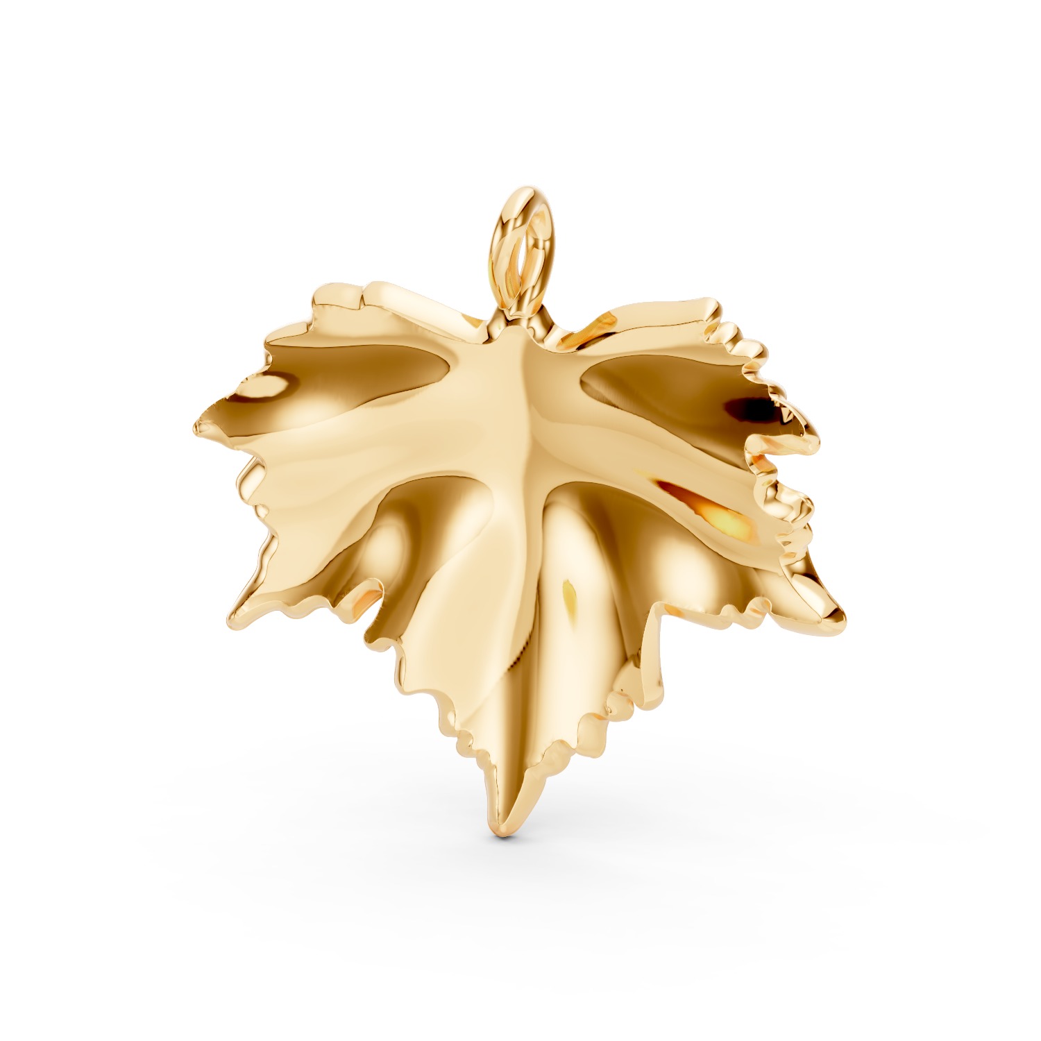 Leaf Pendant  3D print model_6