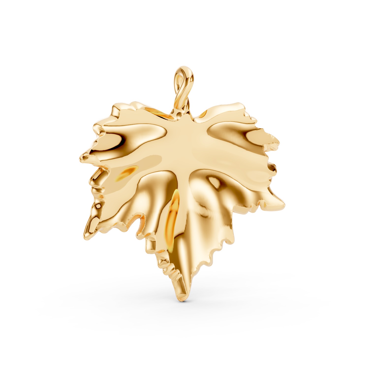 Leaf Pendant  3D print model_2
