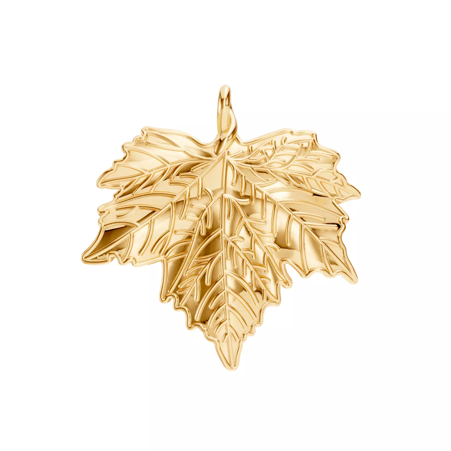 Leaf Pendant  3D print model_0