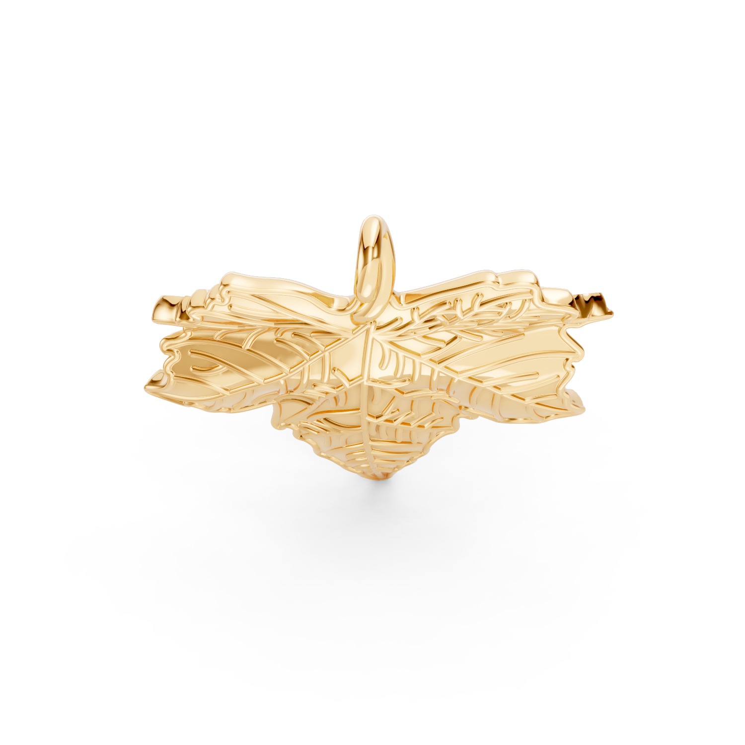 Leaf Pendant  3D print model_5