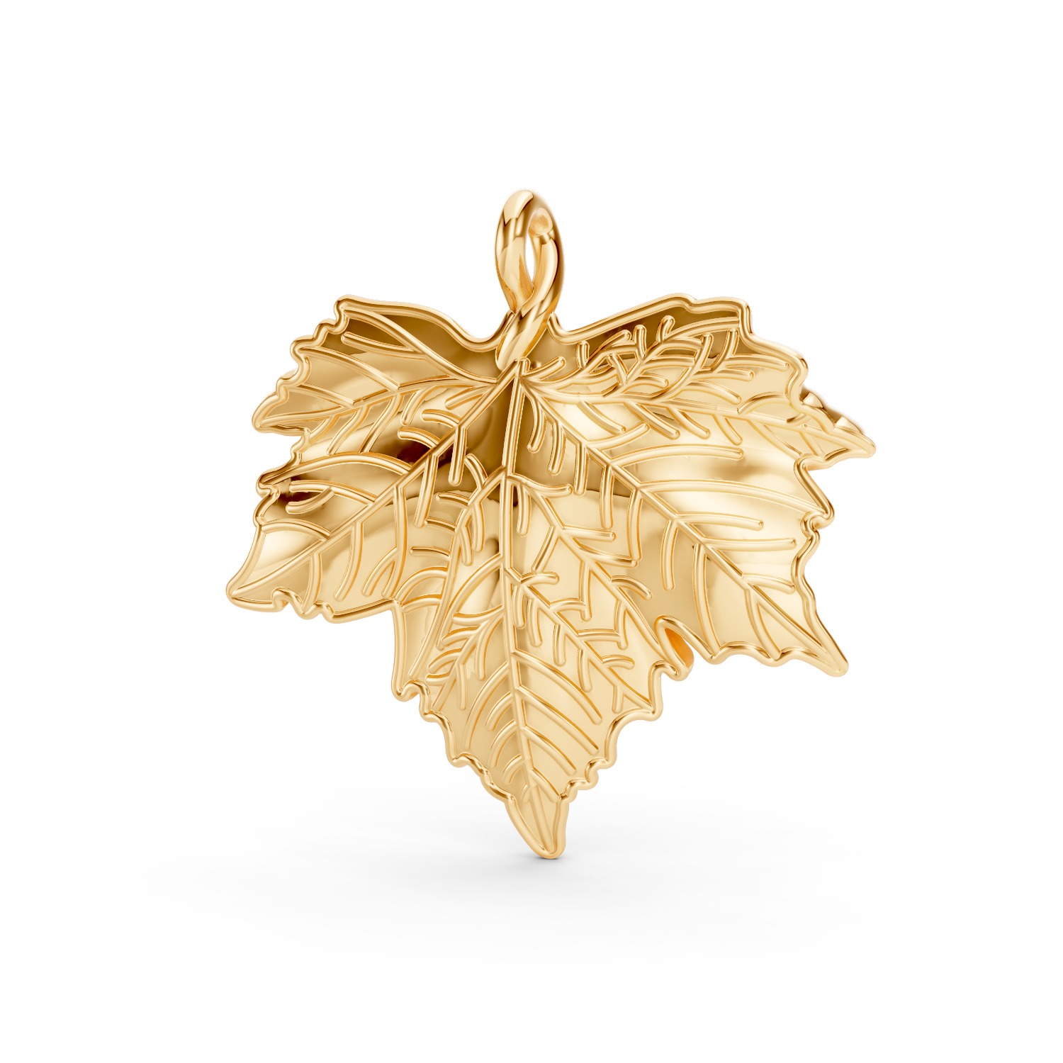 Leaf Pendant  3D print model_1