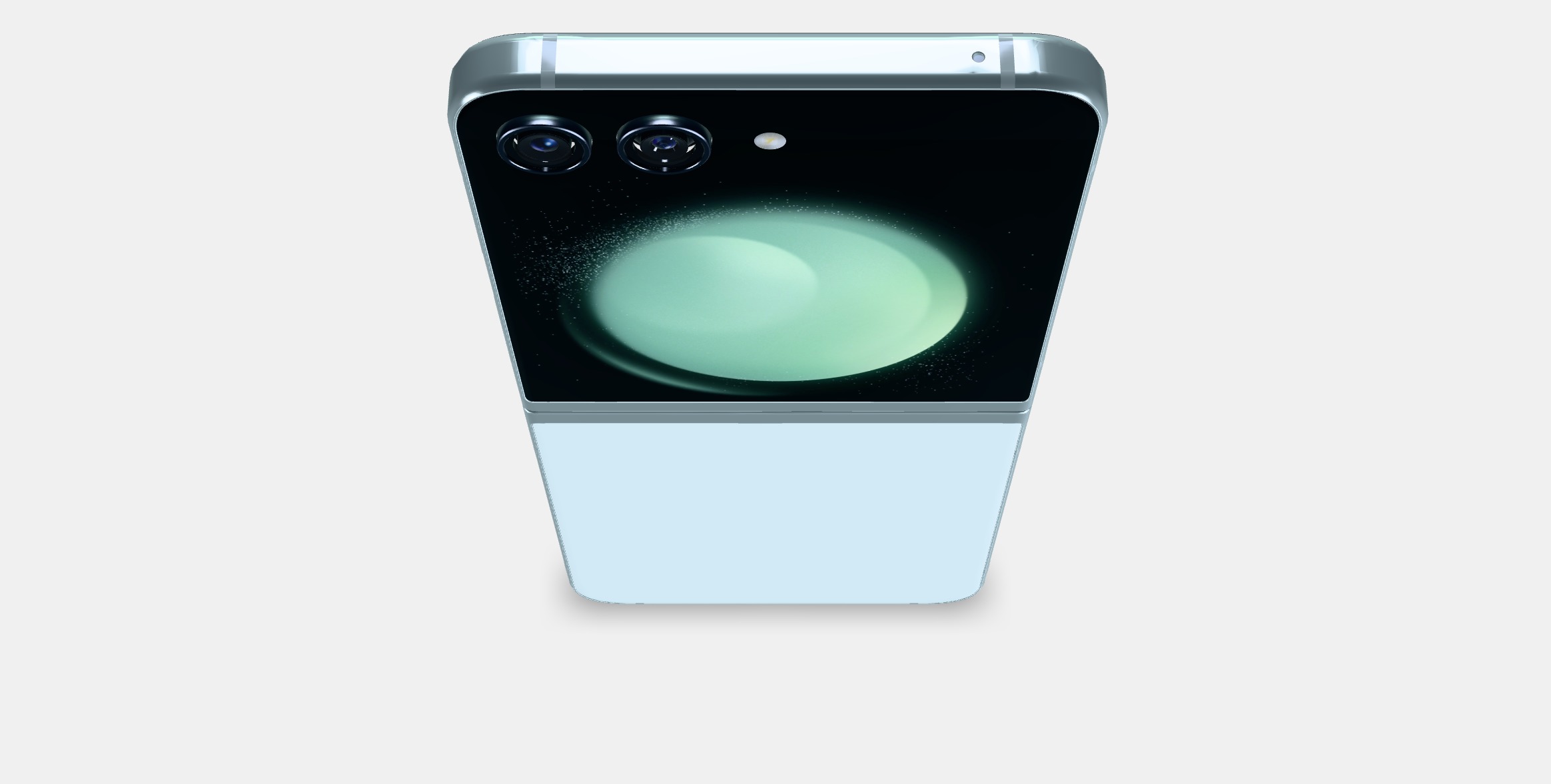 Samsung Galaxy Z Flip Mint 1 Low-poly 3D model_3