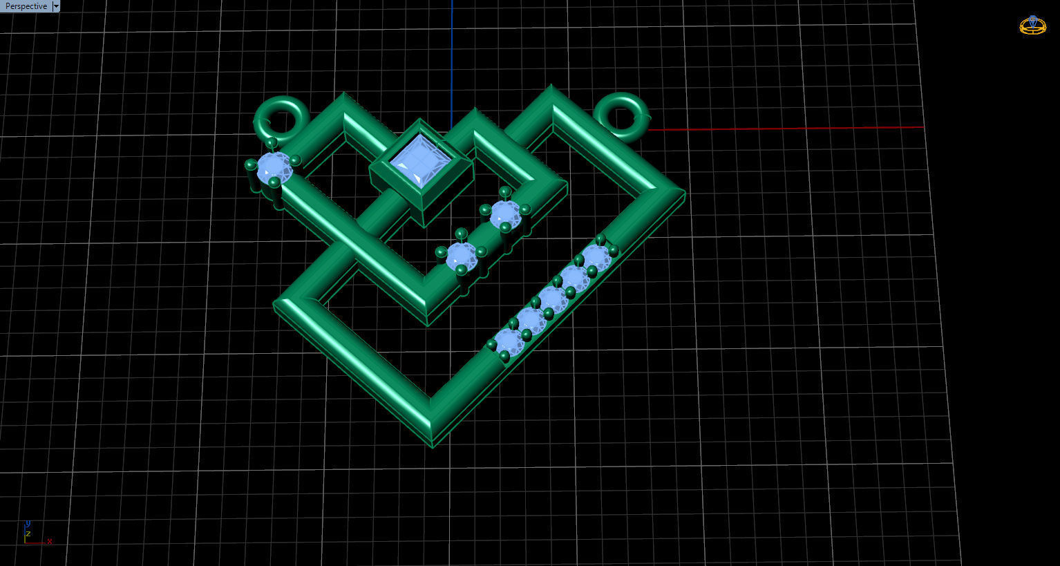 Formluxe with Prince Diamond and Round Diamonds 3D print model_16