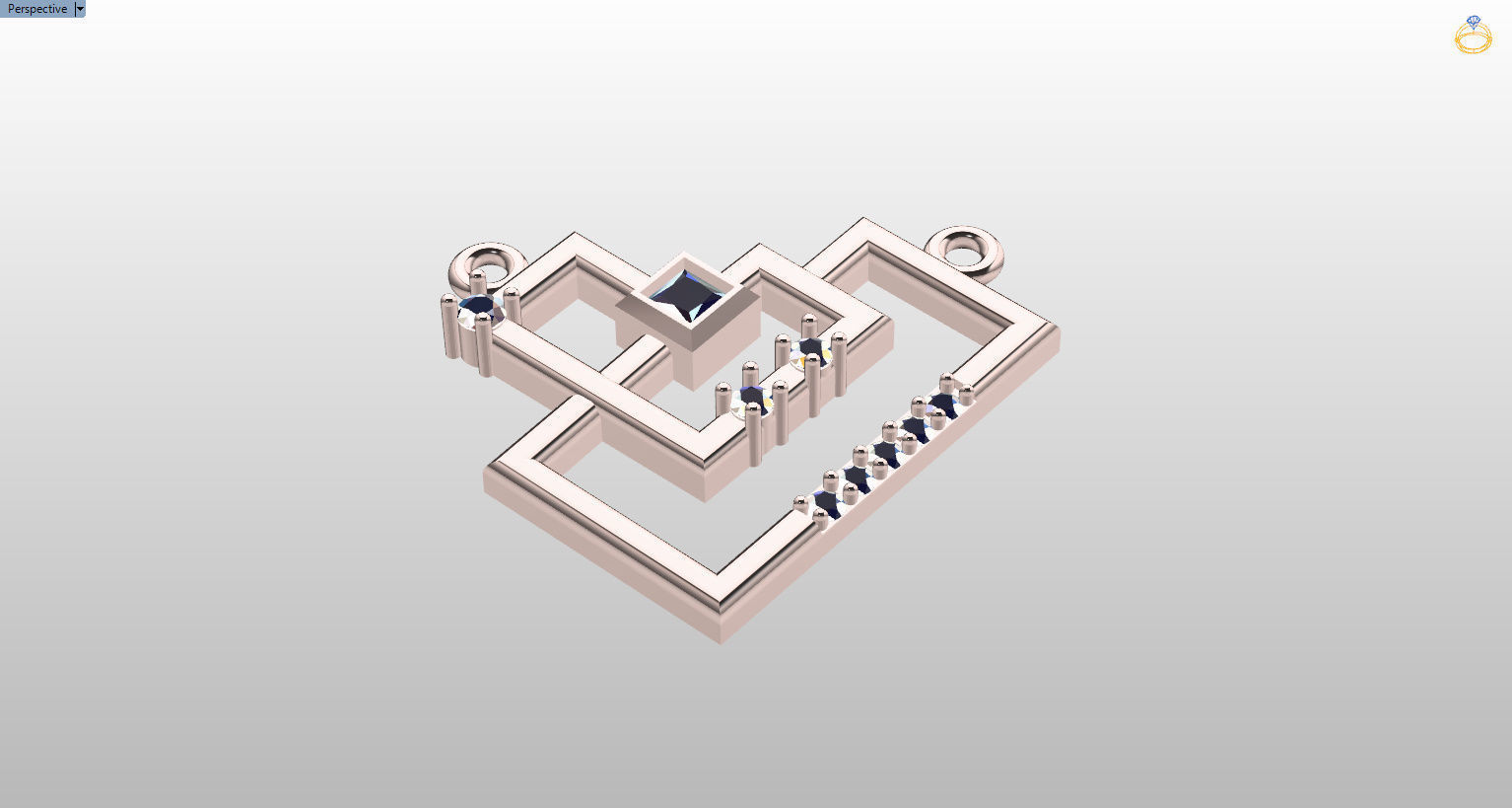 Formluxe with Prince Diamond and Round Diamonds 3D print model_52
