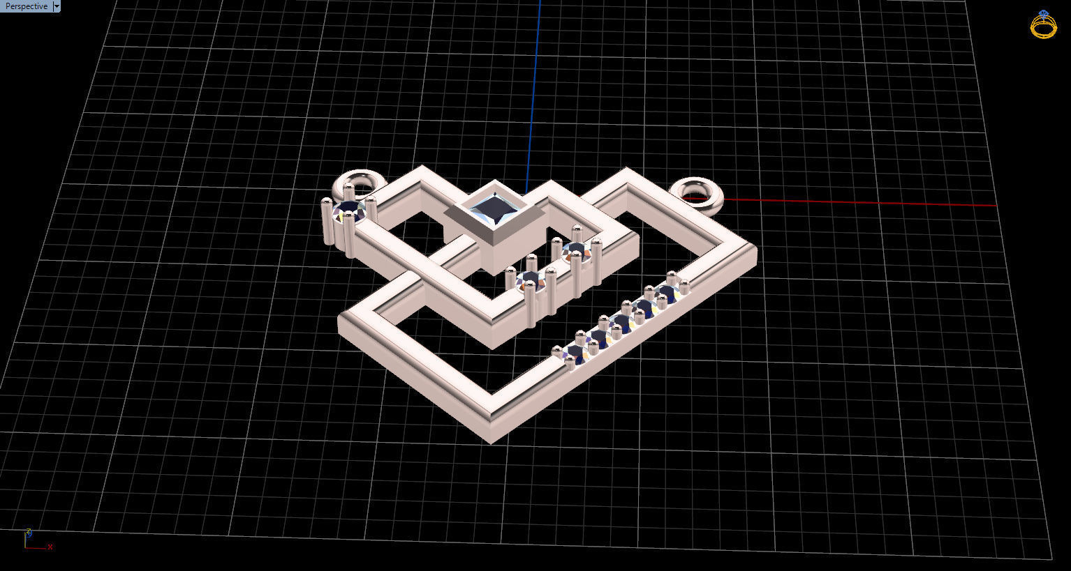 Formluxe with Prince Diamond and Round Diamonds 3D print model_36