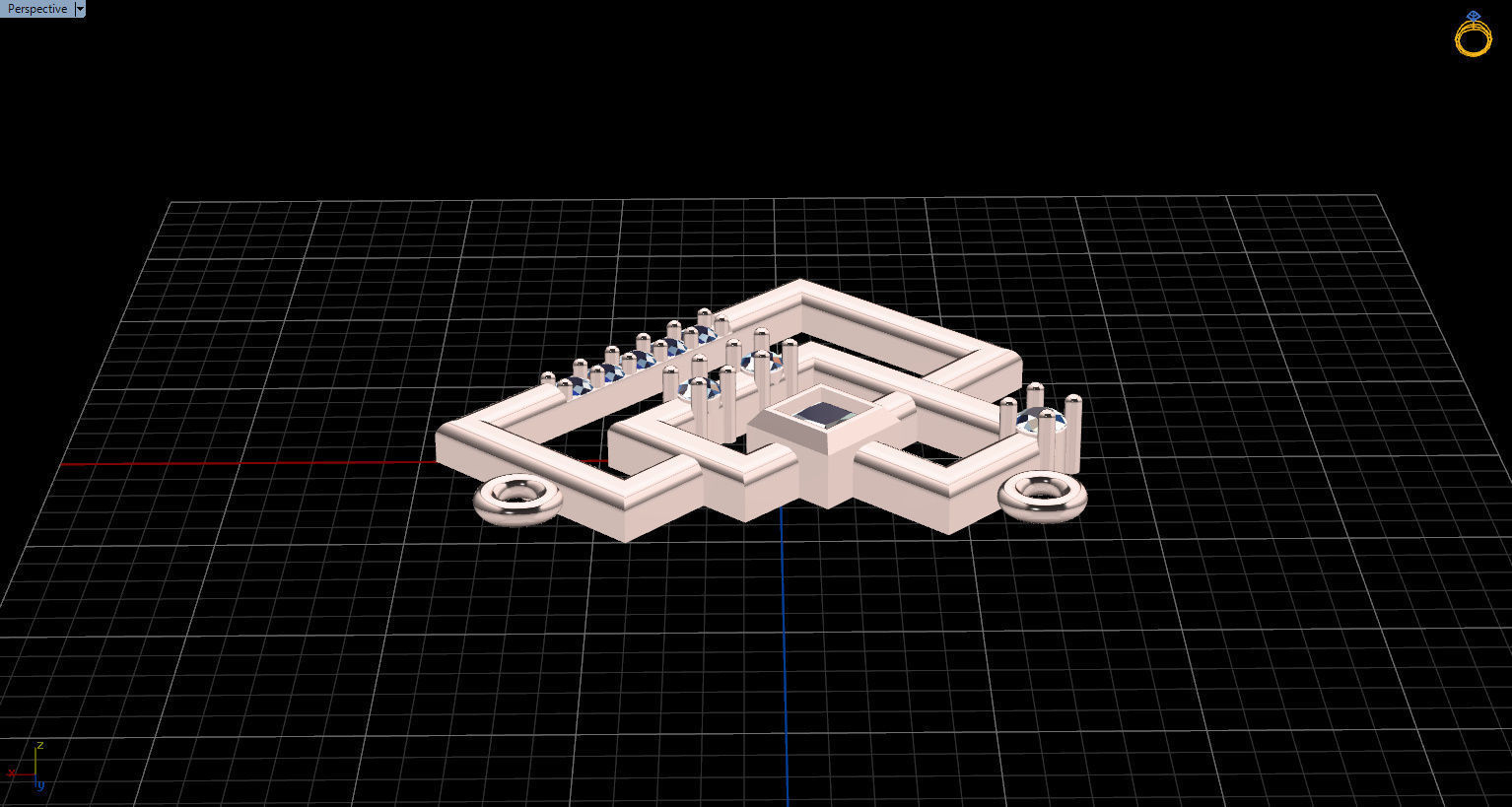 Formluxe with Prince Diamond and Round Diamonds 3D print model_43