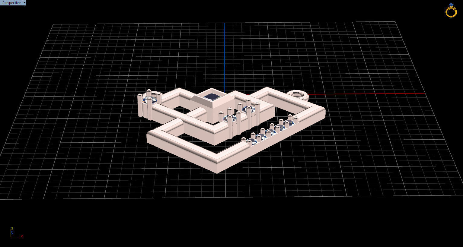 Formluxe with Prince Diamond and Round Diamonds 3D print model_37