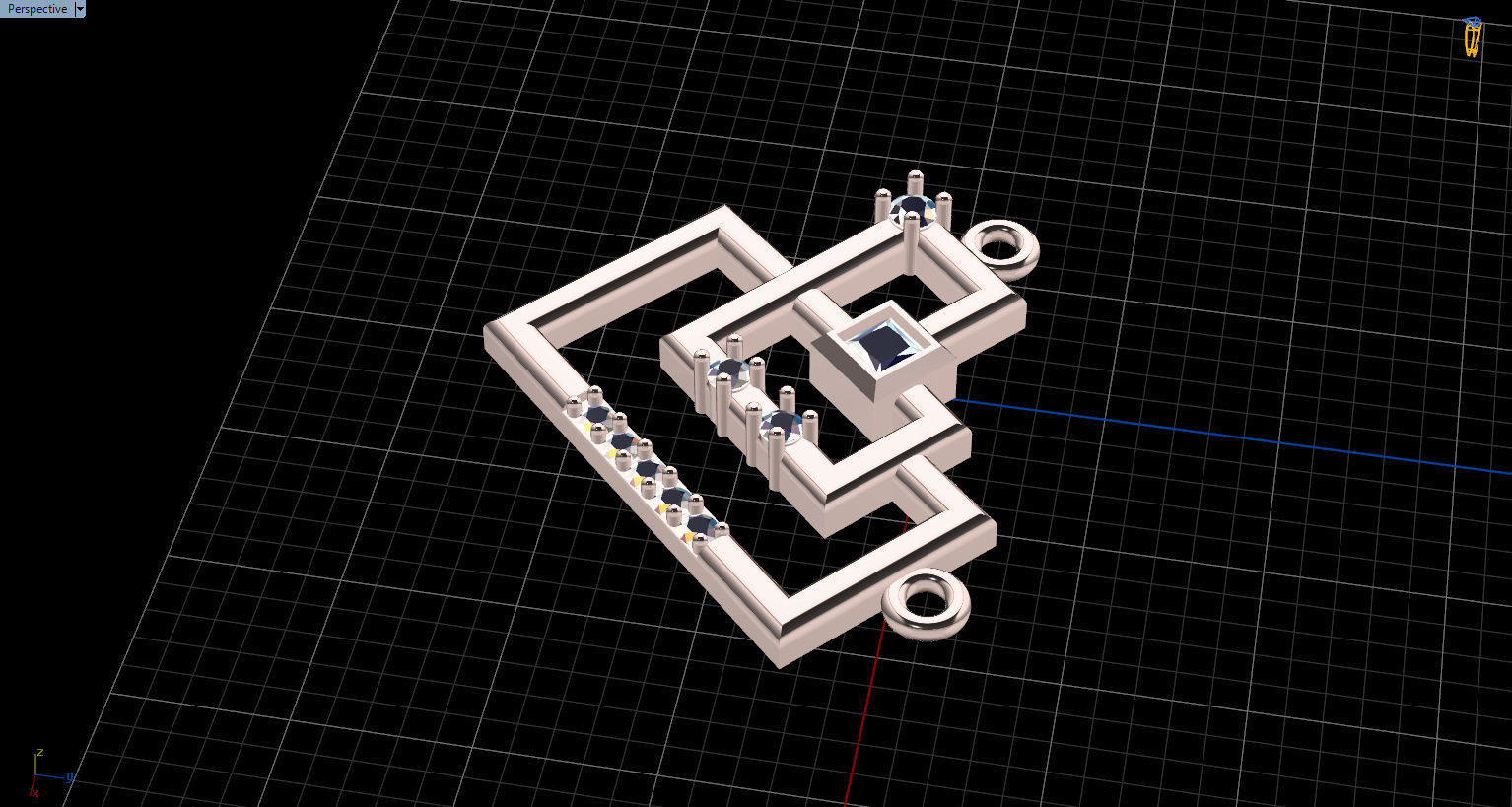 Formluxe with Prince Diamond and Round Diamonds 3D print model_40