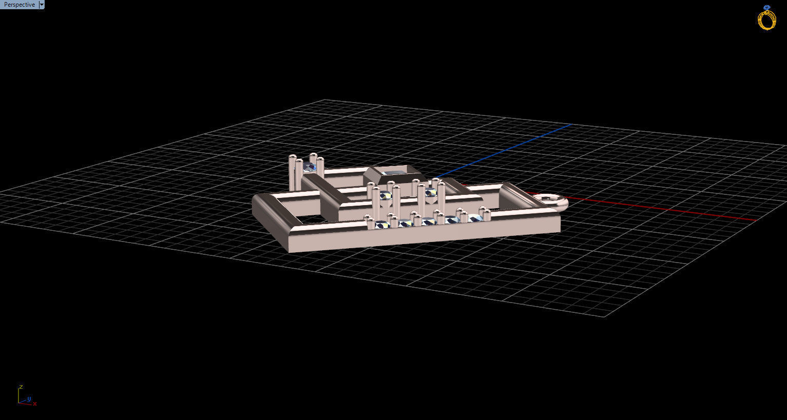 Formluxe with Prince Diamond and Round Diamonds 3D print model_38