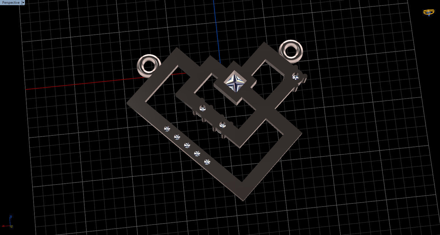 Formluxe with Prince Diamond and Round Diamonds 3D print model_48