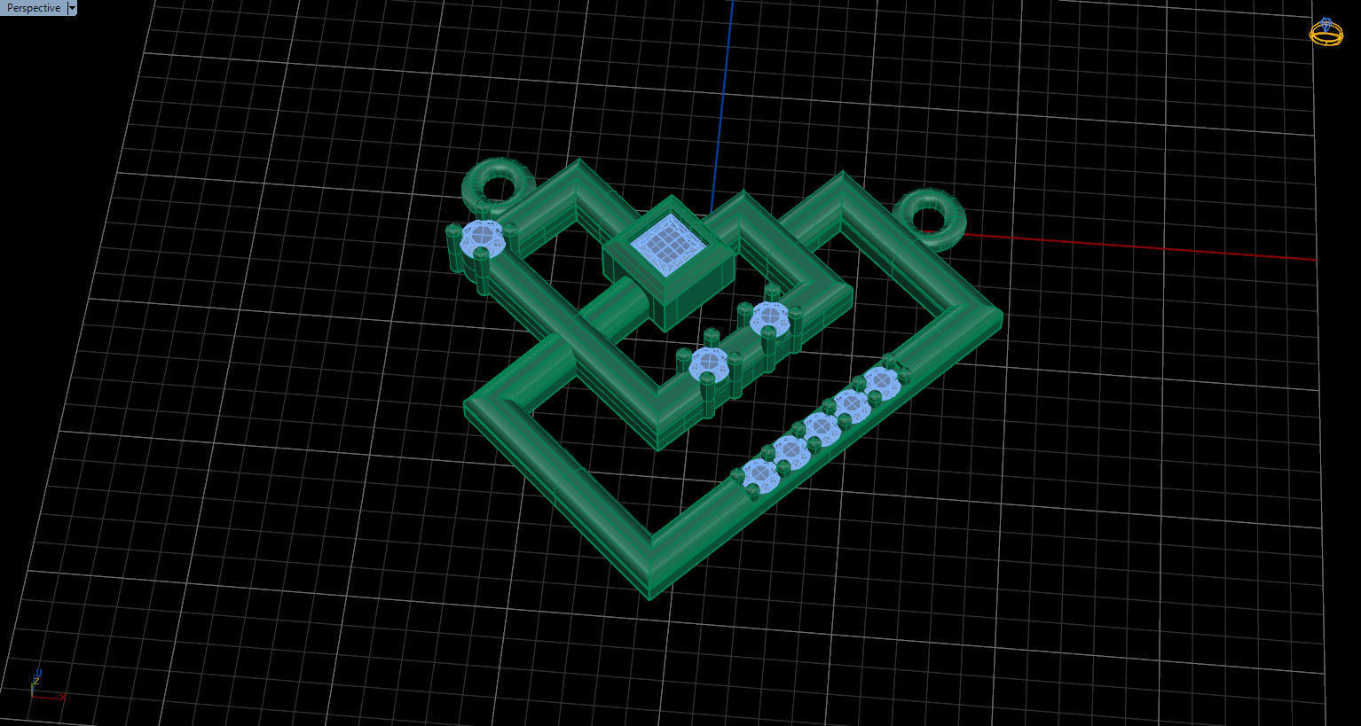 Formluxe with Prince Diamond and Round Diamonds 3D print model_32