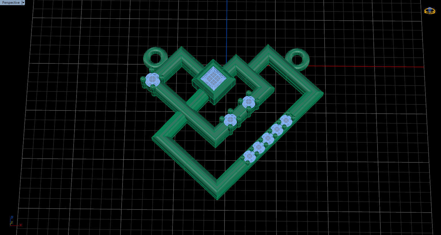 Formluxe with Prince Diamond and Round Diamonds 3D print model_18