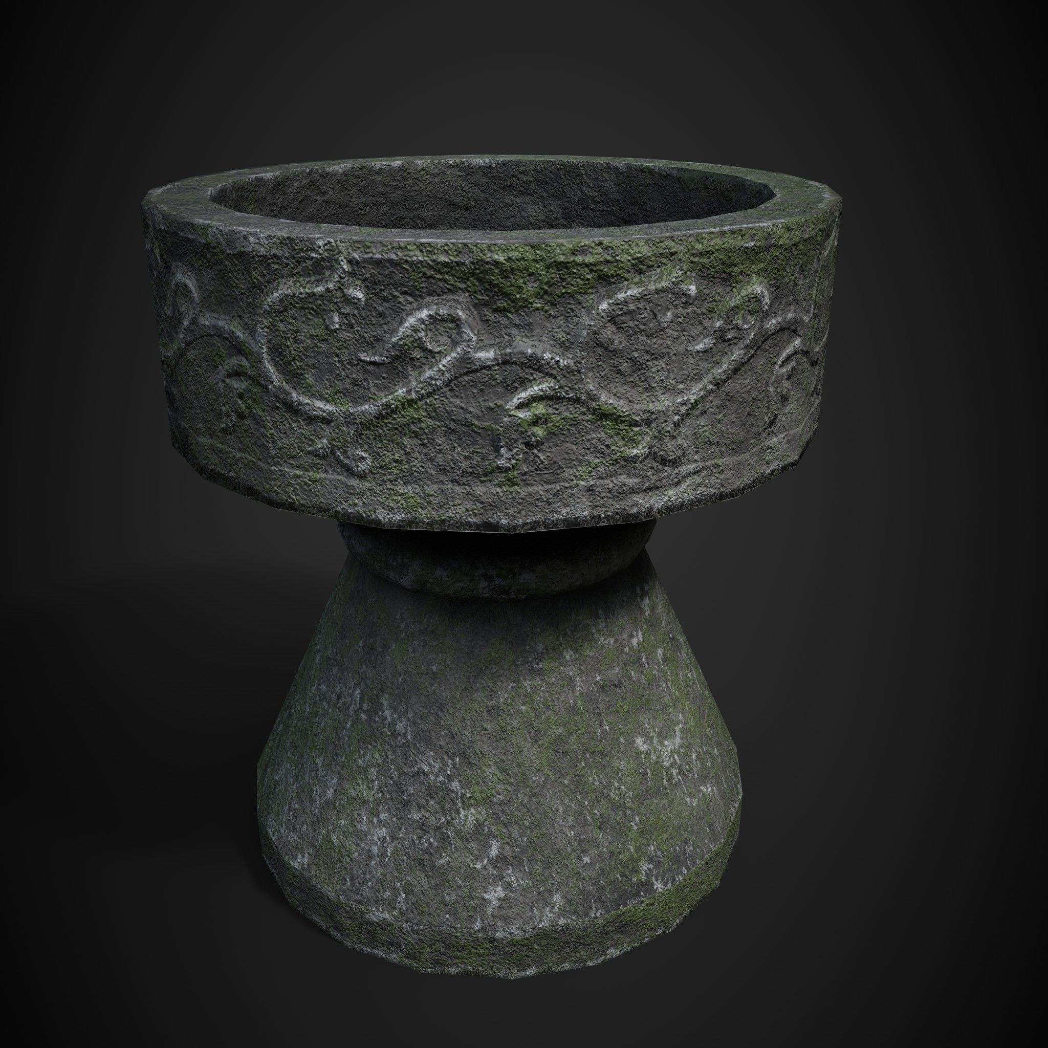 ANCIENT POT LOWPOLY GAME ASSET Low-poly 3D model_2