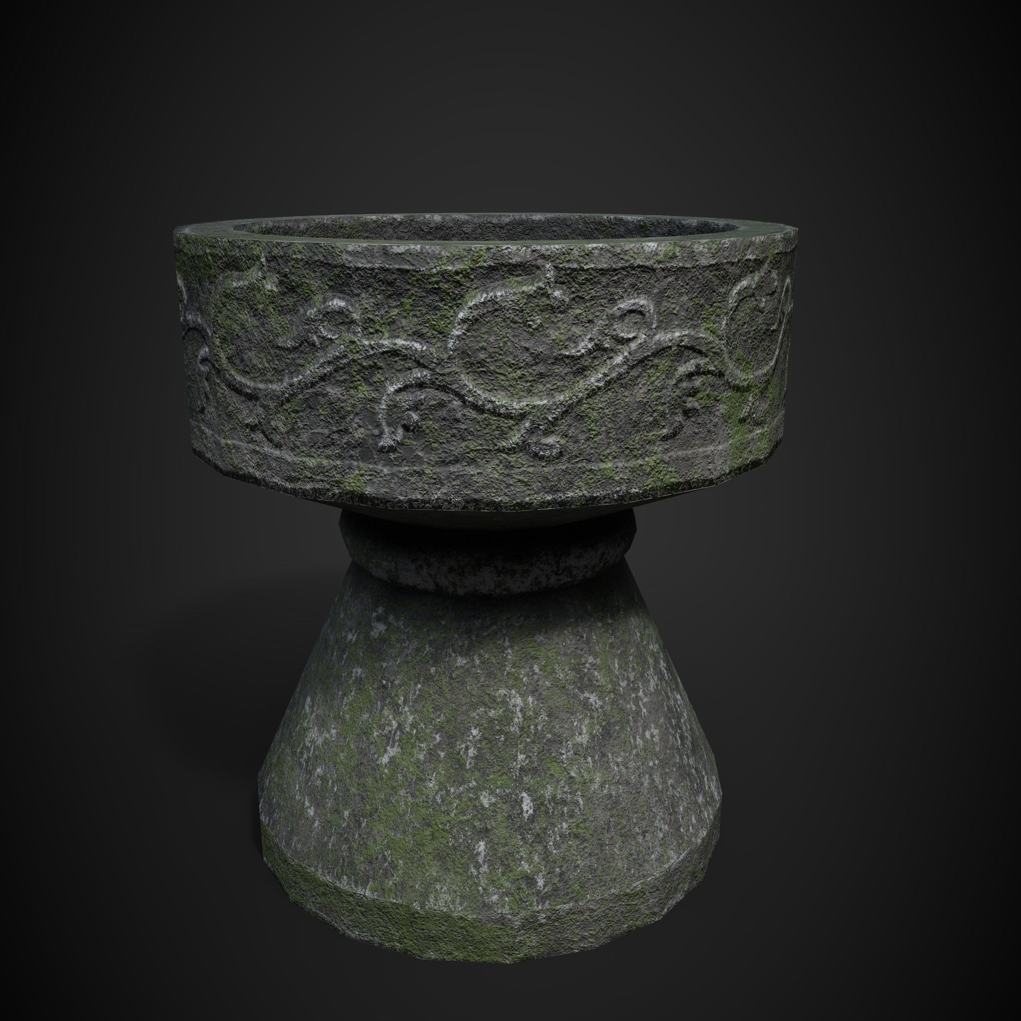 ANCIENT POT LOWPOLY GAME ASSET Low-poly 3D model_3