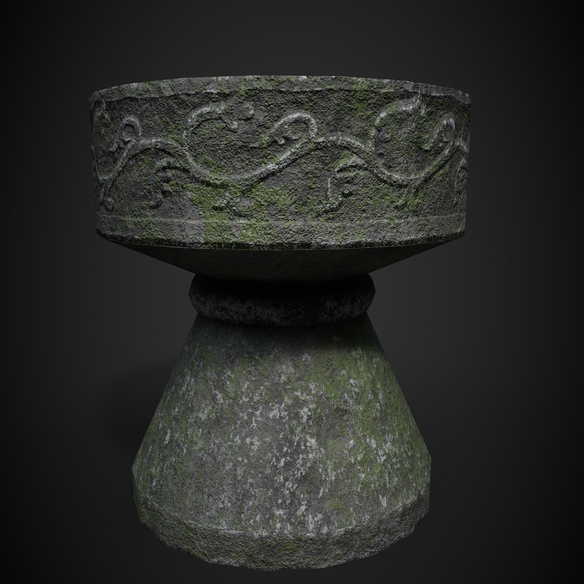 ANCIENT POT LOWPOLY GAME ASSET Low-poly 3D model_5