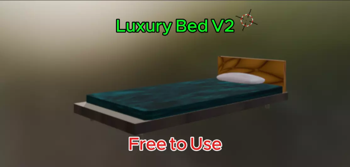 Luxury Bed V2 Free low-poly 3D model
