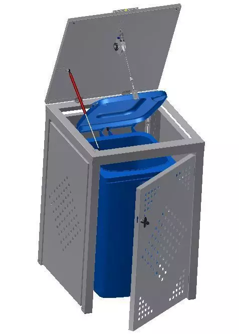 box-for-garbage-cans 3D print model