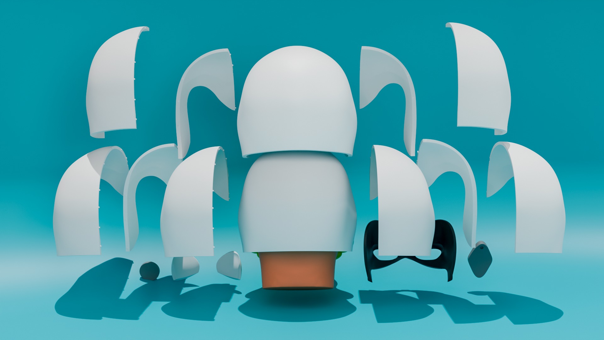 Daffy Duck The Wizzard Helmet Cosplay  3D print model_6