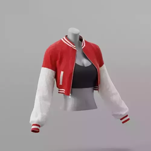 Sport Jacket Lowpoly Game-Ready 3D model