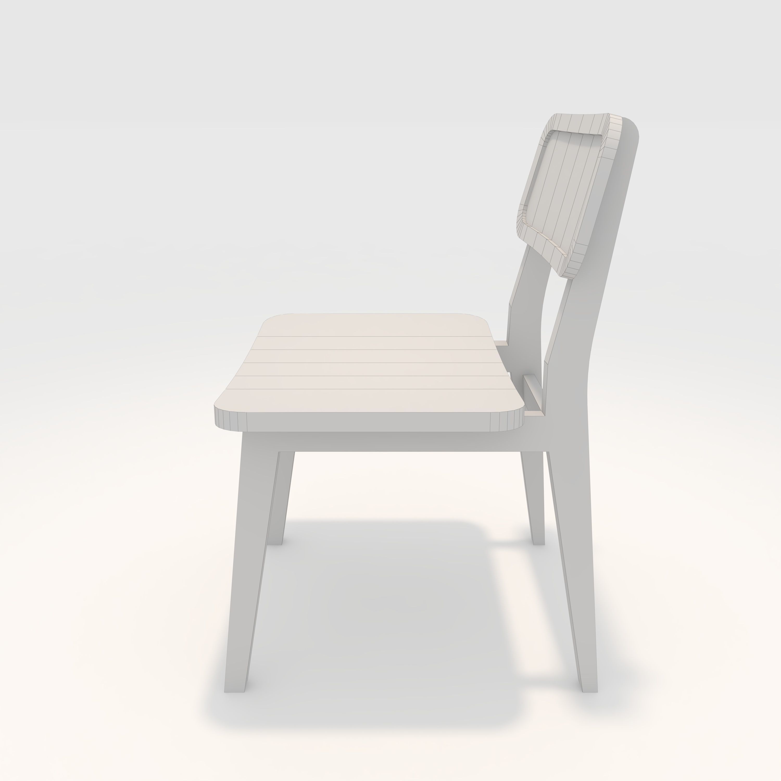 Chair 1 Low-poly 3D model_5