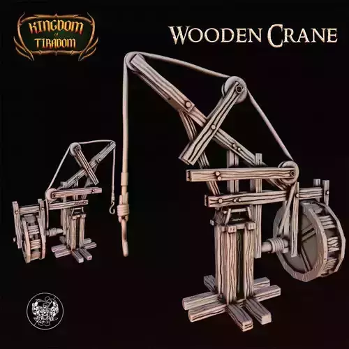 Wooden Crane 3D print model