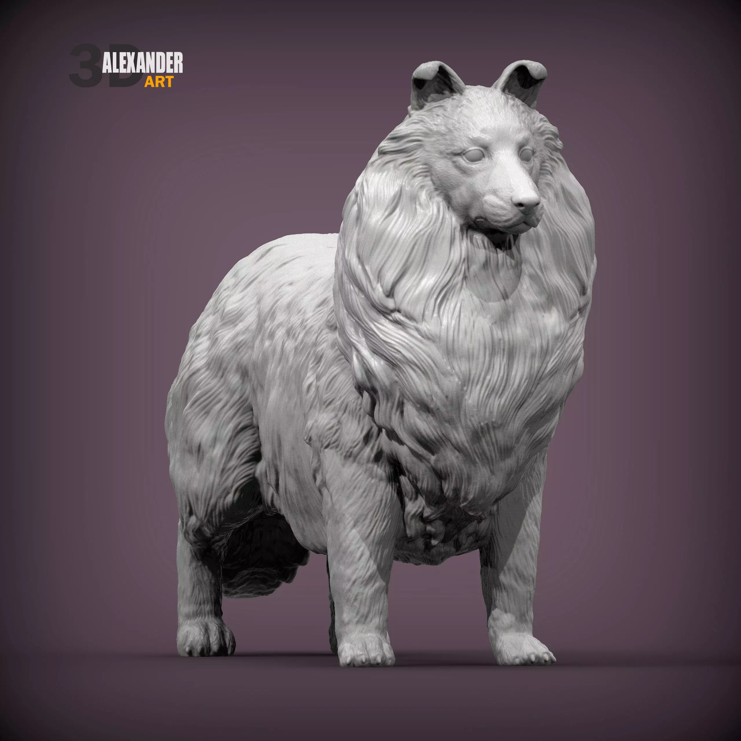 Sheltie 3D print model_0