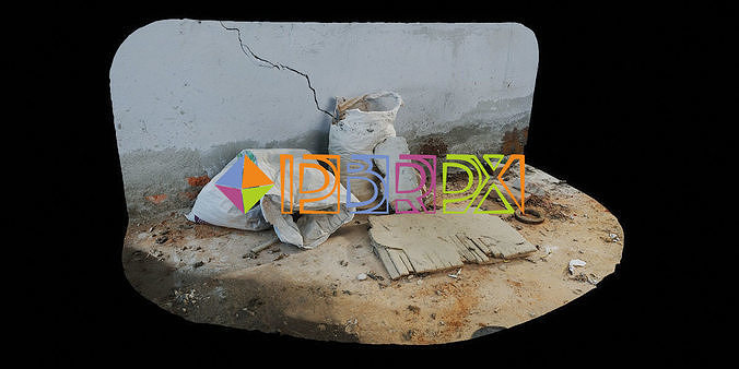 PBRPX Gravel Garbage Heap 02 Low-poly 3D model