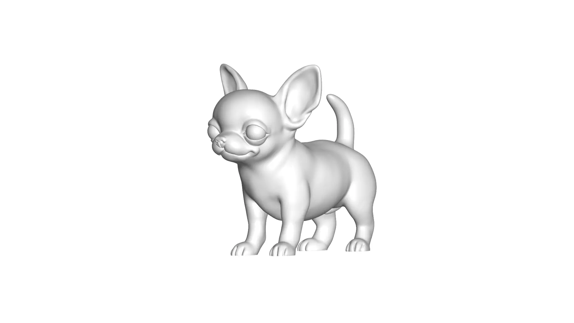 Chihuahua Dog 3D model_0