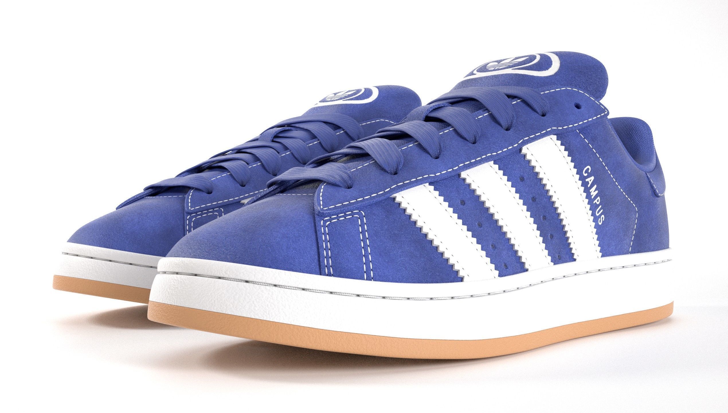 Adidas Campus 00s Suede Pack 1  Low-poly 3D model_38