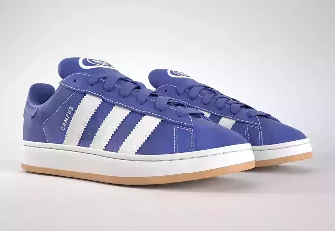 Adidas Campus 00s Suede Pack 1  Low-poly 3D model