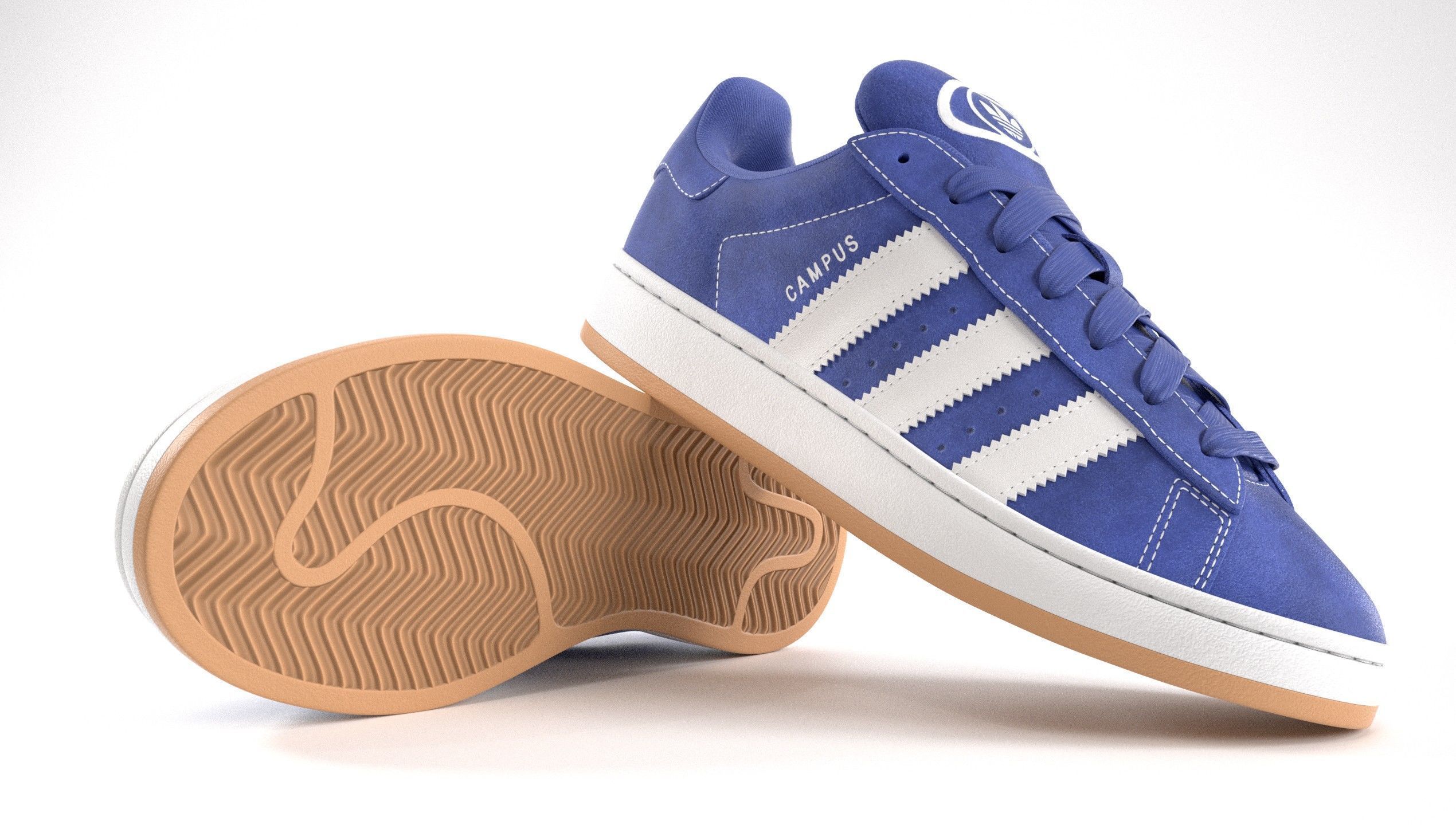 Adidas Campus 00s Suede Pack 1  Low-poly 3D model_41