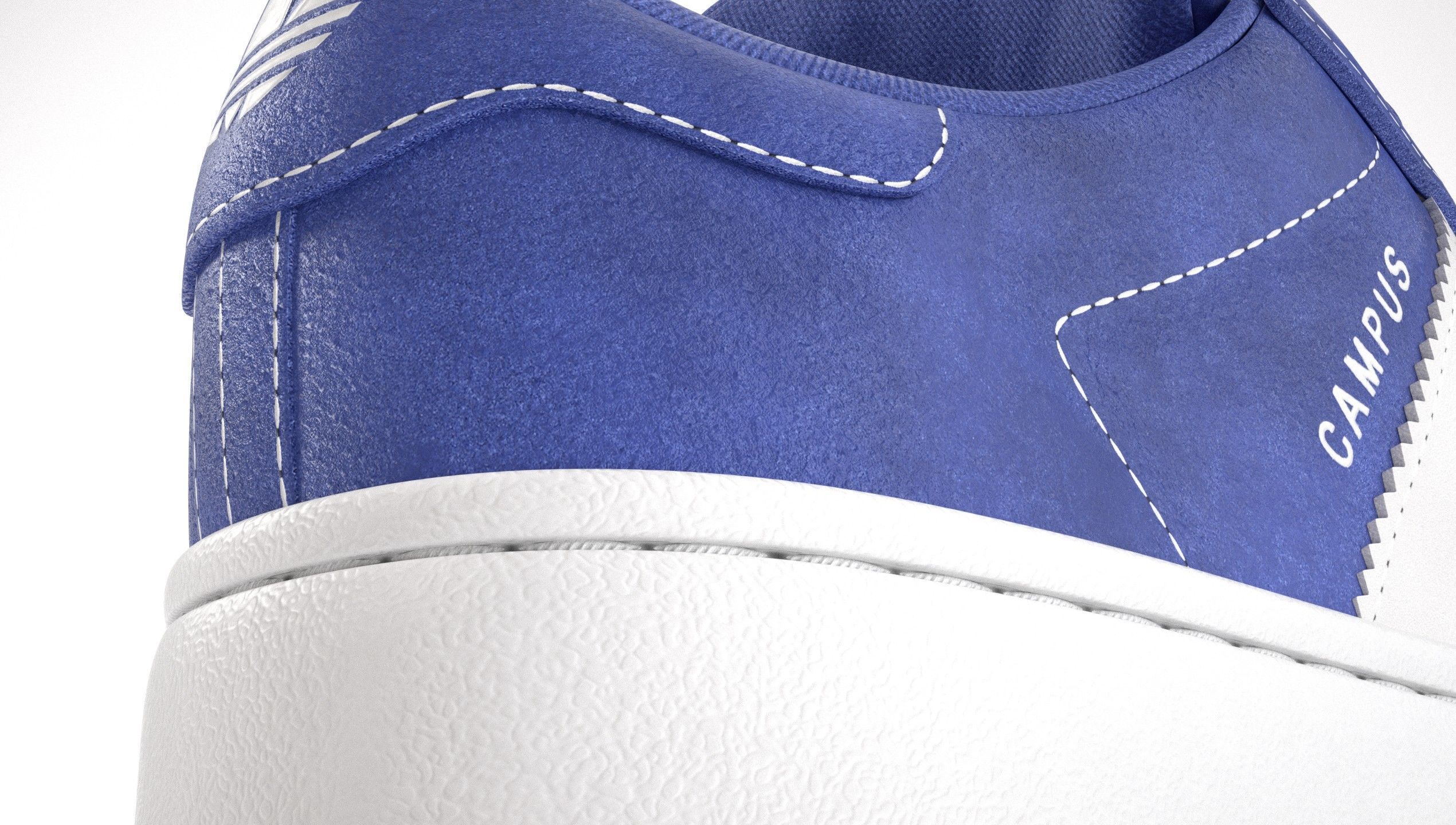 Adidas Campus 00s Suede Pack 1  Low-poly 3D model_8