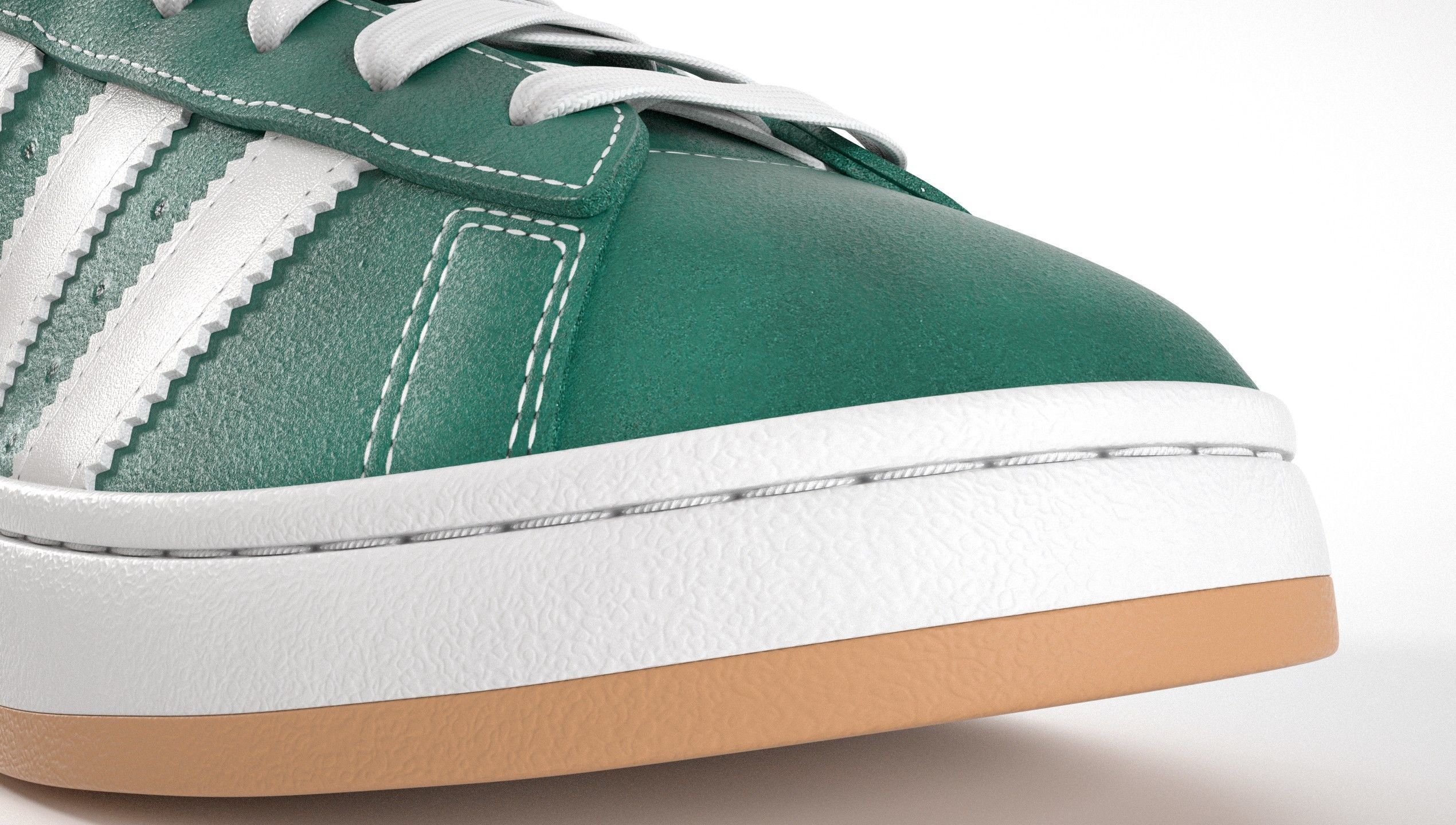 Adidas Campus 00s Suede Pack 1  Low-poly 3D model_2