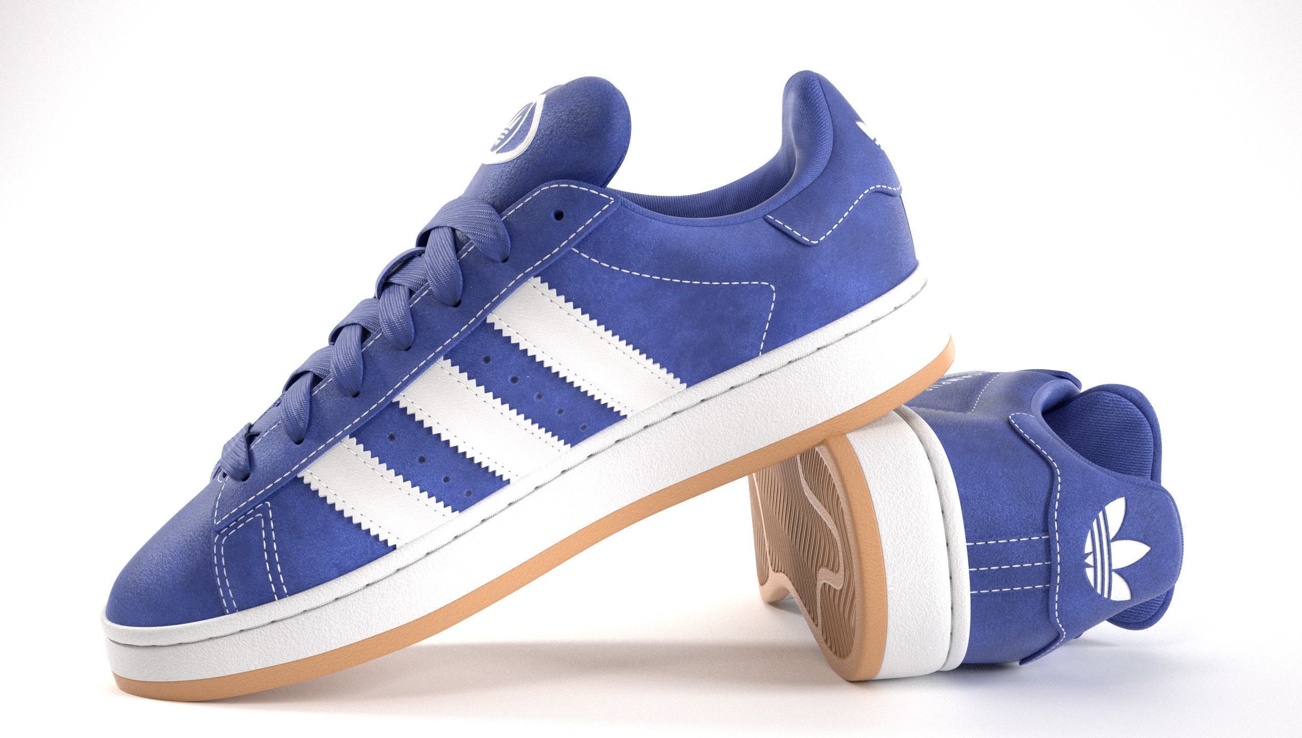 Adidas Campus 00s Suede Pack 1  Low-poly 3D model_27